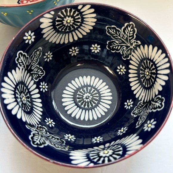 Mira Designs Earthenware Latte Bowls 25 fl oz Cereal Bowl Soup Salad Rice Pasta - Picture 3 of 11